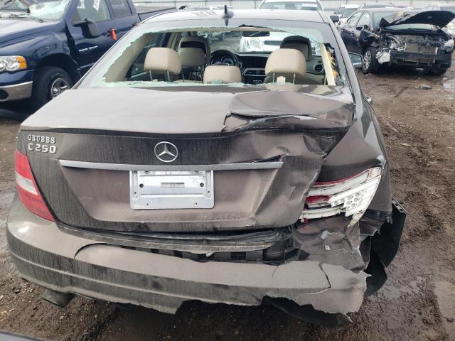 WDDGF4HB2DA795360 - 2013 MERCEDES-BENZ C 250 BROWN photo 6