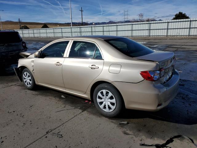 5YFBU4EE2CP020432 - 2012 TOYOTA COROLLA BASE GOLD photo 2