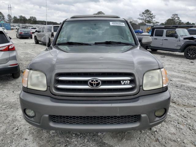 5TDZT38A83S181766 - 2003 TOYOTA SEQUOIA LIMITED GRAY photo 5