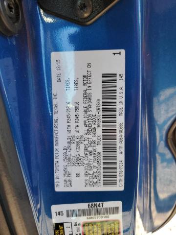 5TFRX5GN3GX058980 - 2016 TOYOTA TACOMA ACCESS CAB Көк фото 13