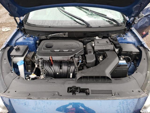 5NPE24AF7KH765450 - 2019 HYUNDAI SONATA SE BLUE photo 11