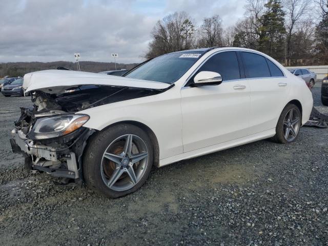 55SWF4KB4GU148354 - 2016 MERCEDES-BENZ C 300 4MATIC WHITE photo 1