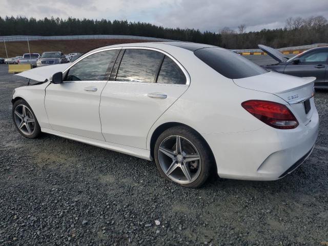 55SWF4KB4GU148354 - 2016 MERCEDES-BENZ C 300 4MATIC WHITE photo 2