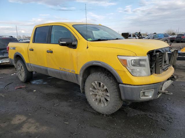 1N6AA1E52JN503414 - 2018 NISSAN TITAN SV YELLOW photo 4