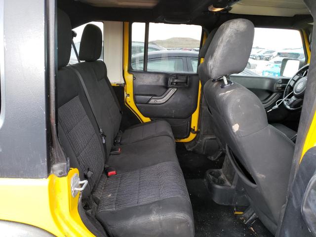 1J4BA3H19BL525767 - 2011 JEEP WRANGLER U SPORT ყვითელი ფოტო 10