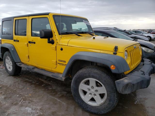 1J4BA3H19BL525767 - 2011 JEEP WRANGLER U SPORT ყვითელი ფოტო 4