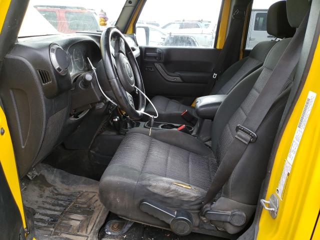 1J4BA3H19BL525767 - 2011 JEEP WRANGLER U SPORT ყვითელი ფოტო 7