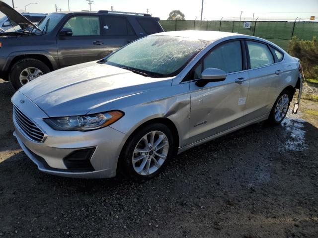 3FA6P0LU5KR189886 - 2019 FORD FUSION SE SILVER photo 1