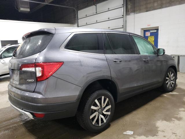 5FNYF6H30KB045155 - 2019 HONDA PILOT EX GRAY photo 3