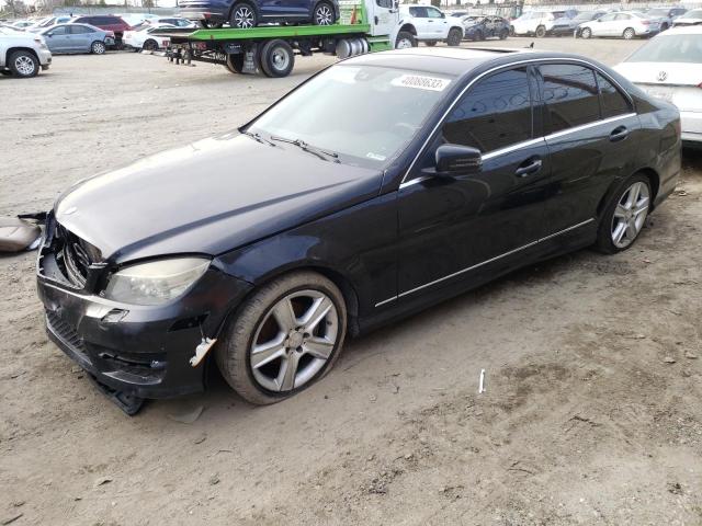 WDDGF4HB5DR280435 - 2013 MERCEDES-BENZ C 250 BLACK photo 1