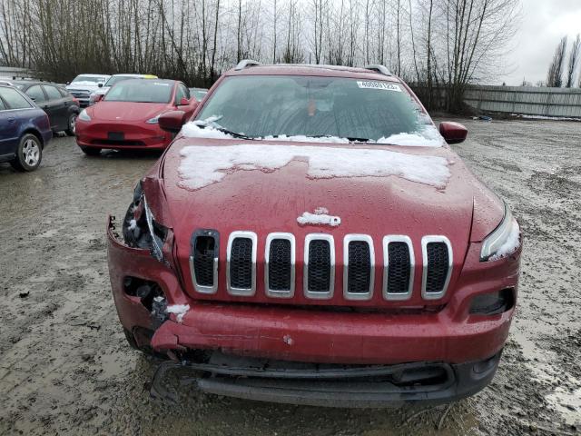 1C4PJMCBXHD237261 - 2017 JEEP CHEROKEE LATITUDE RED photo 5