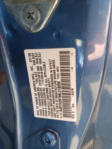 5J6YH28798L018056 - 2008 HONDA ELEMENT EX BLUE photo 12