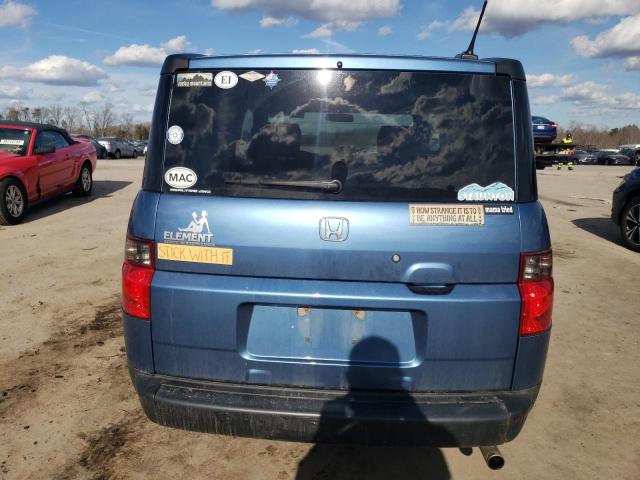 5J6YH28798L018056 - 2008 HONDA ELEMENT EX BLUE photo 6