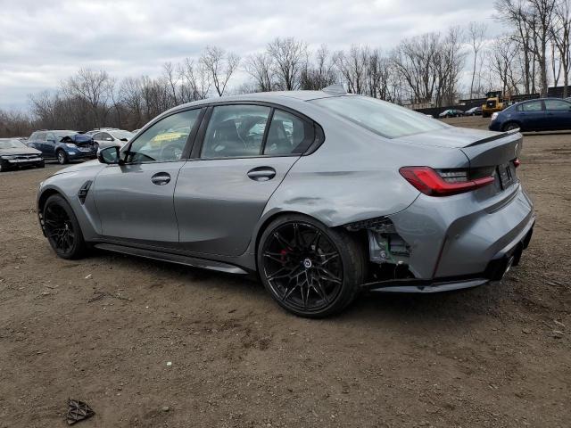 WBS43AY01NFN03780 - 2022 BMW M3 COMPETITION GRAY photo 2