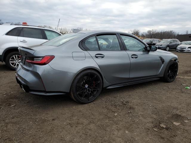 WBS43AY01NFN03780 - 2022 BMW M3 COMPETITION GRAY photo 3