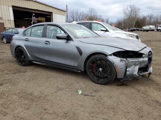 WBS43AY01NFN03780 - 2022 BMW M3 COMPETITION GRAY photo 4