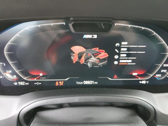 WBS43AY01NFN03780 - 2022 BMW M3 COMPETITION GRAY photo 9