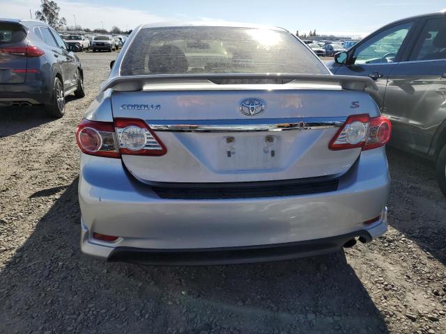 5YFBU4EE1DP207856 - 2013 TOYOTA COROLLA BASE SILVER photo 6