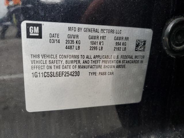 1G11C5SL6EF254230 - 2014 CHEVROLET MALIBU 1LT 黑色 照片 12