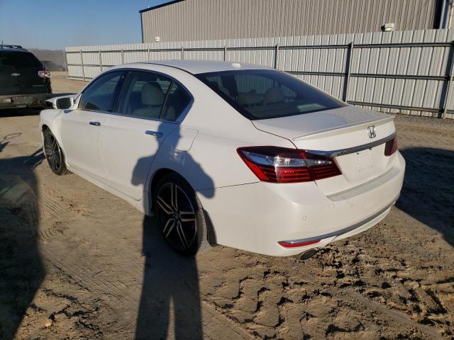 1HGCR3F96GA033424 - 2016 HONDA ACCORD TOURING WHITE photo 2