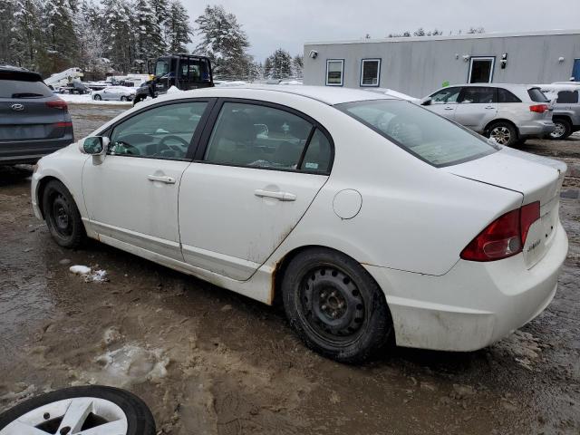 2HGFA16998H506924 - 2008 HONDA CIVIC EXL WHITE photo 2