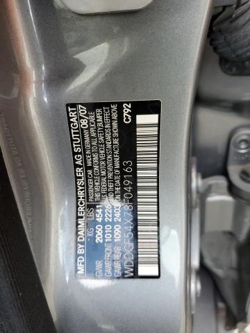 WDDGF54X78F049163 - 2008 MERCEDES-BENZ C 300 SILVER photo 12