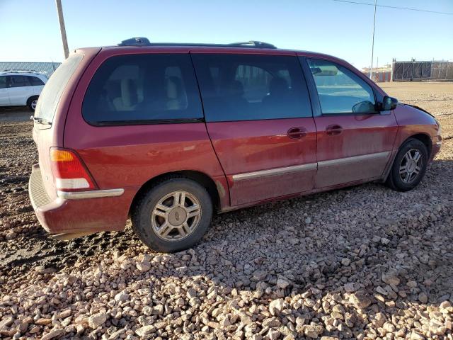 2FMZA52462BA03127 - 2002 FORD WINDSTAR SE RED photo 3