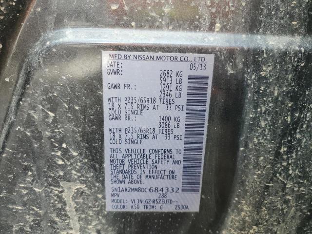 5N1AR2MM8DC684332 - 2013 NISSAN PATHFINDER S 灰色 照片 13