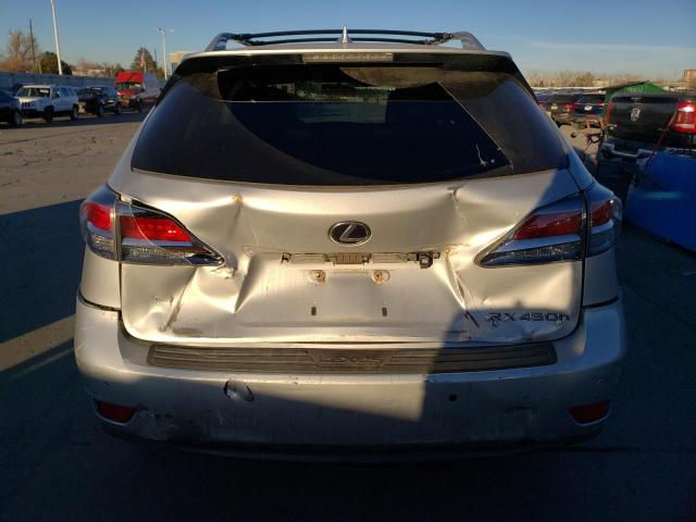 2T2BC1BA2FC007988 - 2015 LEXUS RX 450H SILVER photo 6