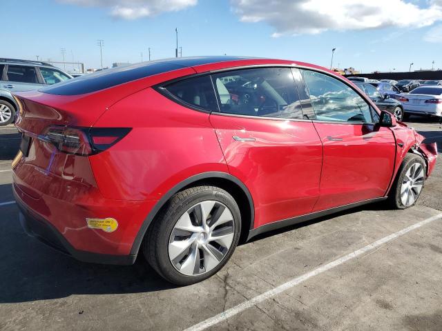 7SAYGDEE5NF548615 - 2022 TESLA MODEL Y RED photo 3