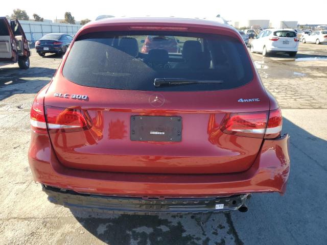 WDC0G4KB9JV027441 - 2018 MERCEDES-BENZ GLC 300 4MATIC RED photo 6