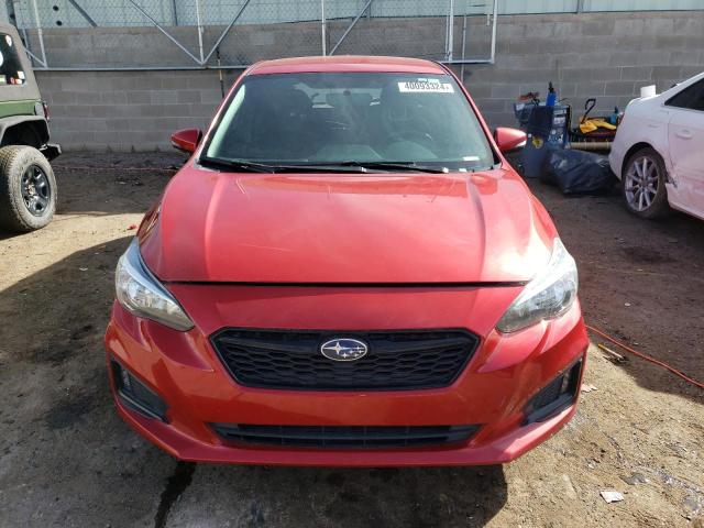 4S3GTAK60J3708956 - 2018 SUBARU IMPREZA SPORT RED photo 5