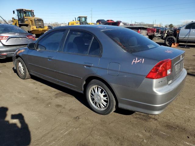 1HGES16594L009732 - 2004 HONDA CIVIC LX GRAY photo 2