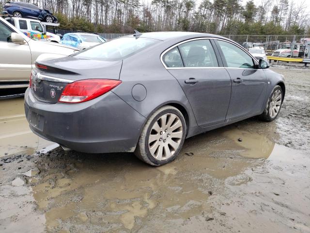 W04G15GV2B1066826 - 2011 BUICK REGAL CXL GRAY photo 3