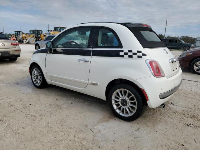 3C3CFFER4CT347767 - 2012 FIAT 500 LOUNGE WHITE photo 2