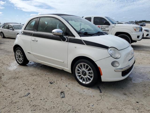 3C3CFFER4CT347767 - 2012 FIAT 500 LOUNGE WHITE photo 4