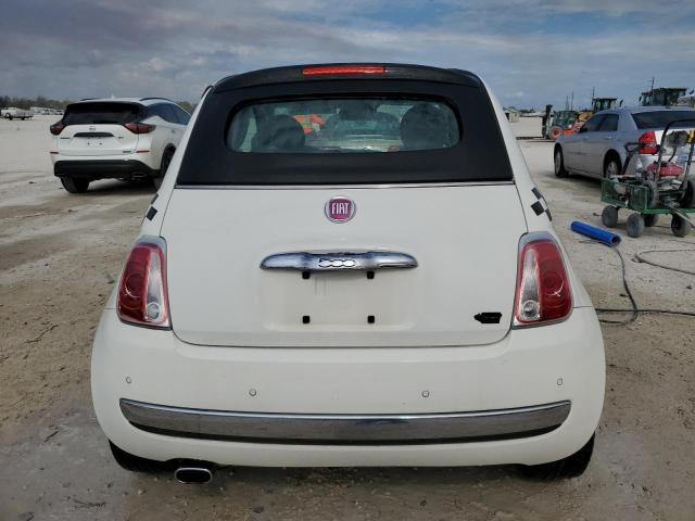 3C3CFFER4CT347767 - 2012 FIAT 500 LOUNGE WHITE photo 6