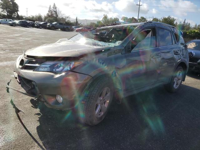 JTMRFREV3DD014715 - 2013 TOYOTA RAV4 XLE GRAY photo 1