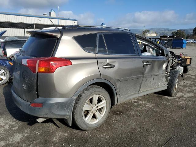 JTMRFREV3DD014715 - 2013 TOYOTA RAV4 XLE GRAY photo 3