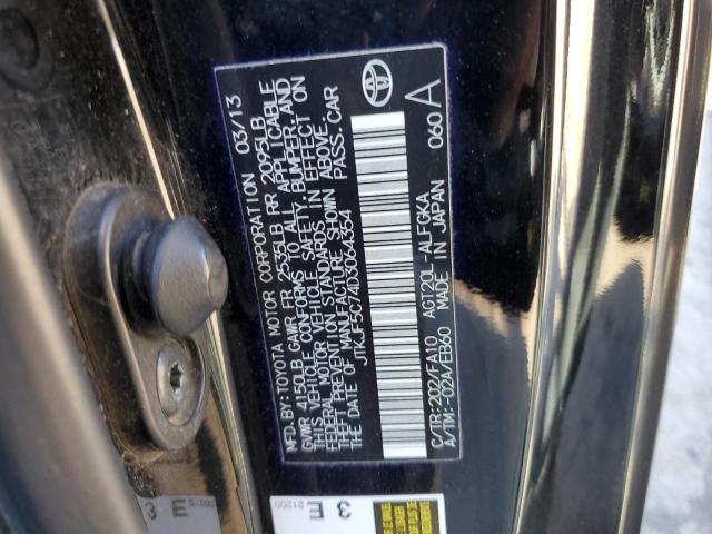 JTKJF5C74D3064354 - 2013 TOYOTA SCION TC 黑色 照片 12