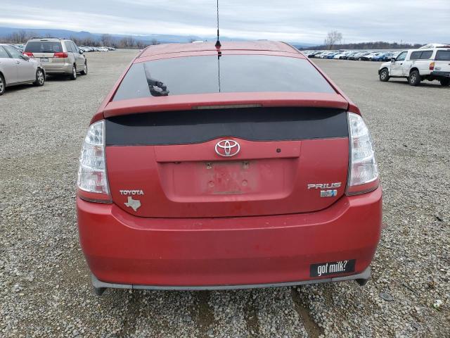 JTDKB20U273282068 - 2007 TOYOTA PRIUS RED photo 6