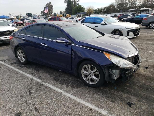 5NPEC4AC0DH666068 - 2013 HYUNDAI SONATA SE BLUE photo 4