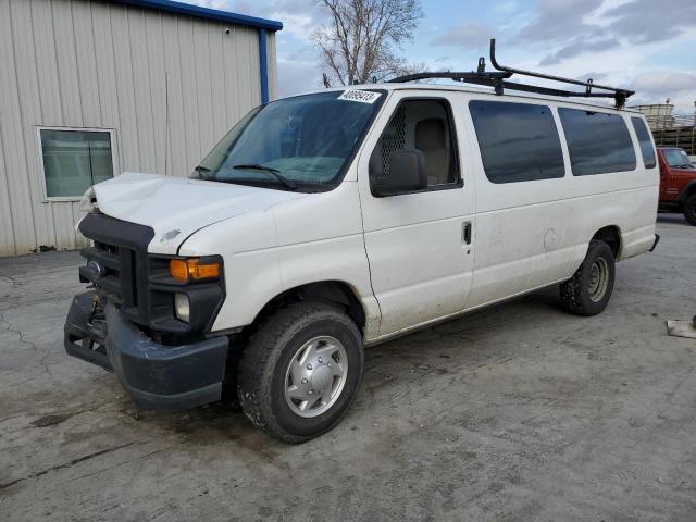 1FBSS3BS2BDB01608 - 2011 FORD ECONOLINE E350 SUPER DUTY WAGON WHITE photo 1