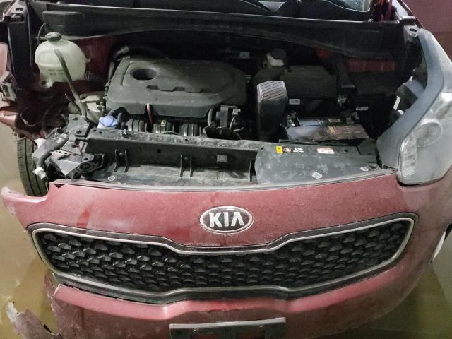 KNDPNCAC9K7571829 - 2019 KIA SPORTAGE EX RED photo 12