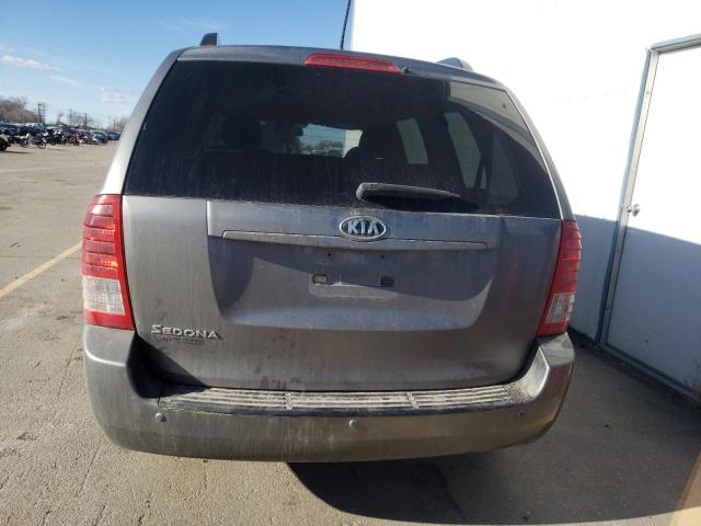 KNDMG4C7XC6434277 - 2012 KIA SEDONA LX SILVER photo 6