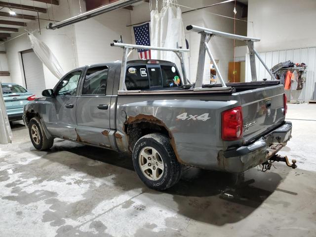 1D7HW48N87S166733 - 2007 DODGE DAKOTA QUAD SLT GRAY photo 2