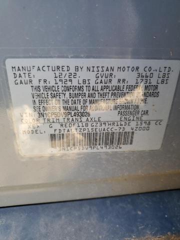 3N1CP5DV9PL493026 - 2023 NISSAN KICKS SR SILVER photo 13