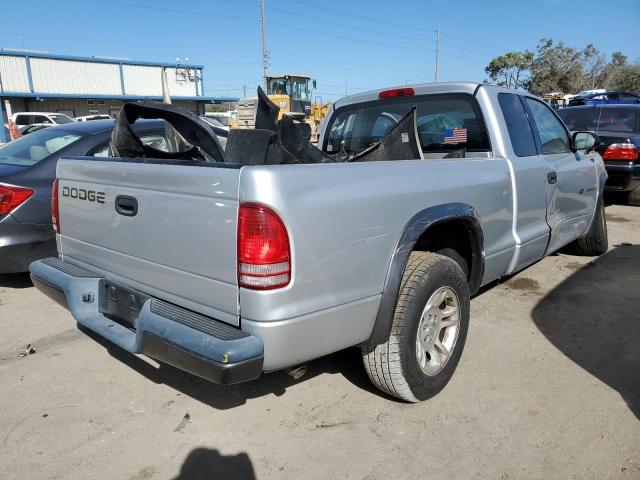 1B7GL12X62S640551 - 2002 DODGE DAKOTA BASE SILVER photo 3