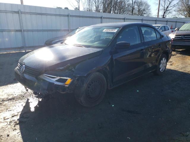 3VW2K7AJ9DM206601 - 2013 VOLKSWAGEN JETTA BASE BLACK photo 1