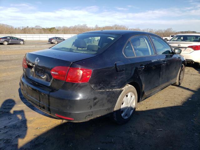 3VW2K7AJ9DM206601 - 2013 VOLKSWAGEN JETTA BASE BLACK photo 3